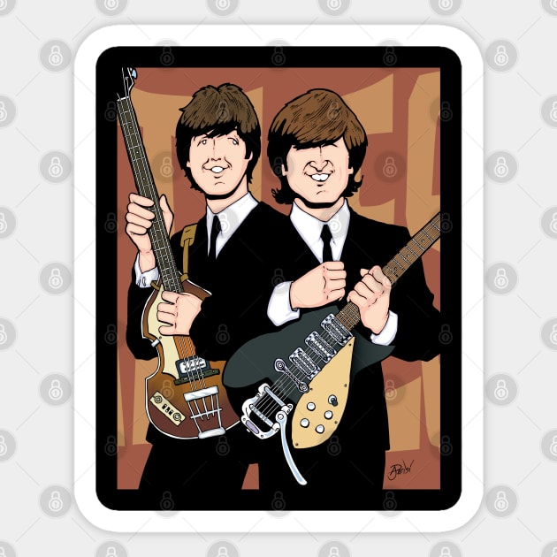 John & Paul Sticker by Parisi Studios